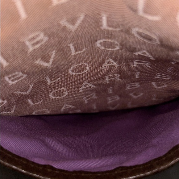 Bvlgari Logo Mania Beige Canvas Brown Leather Tote - Picture 3 of 11